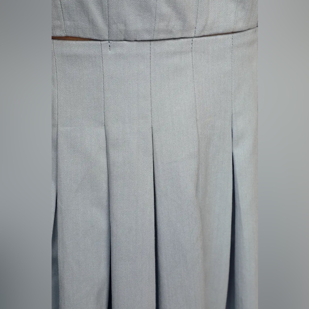 XS Loved You All Along Slate Blue Tie-Back Cutout Midi Dress - Picture 6 of 10